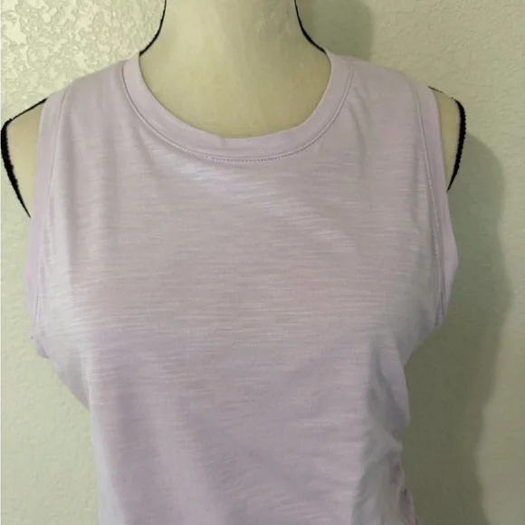 Nine West lavender French Terry Tulip-Hem Sheath Dress, Size XL - Picture 4 of 7